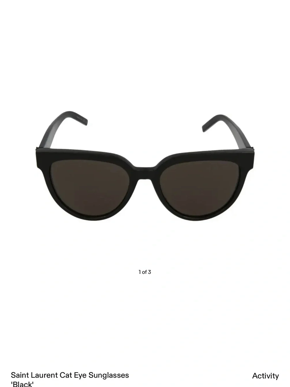 Saint Laurent Black Cat Eye Sunglasses 55mm  SL M28